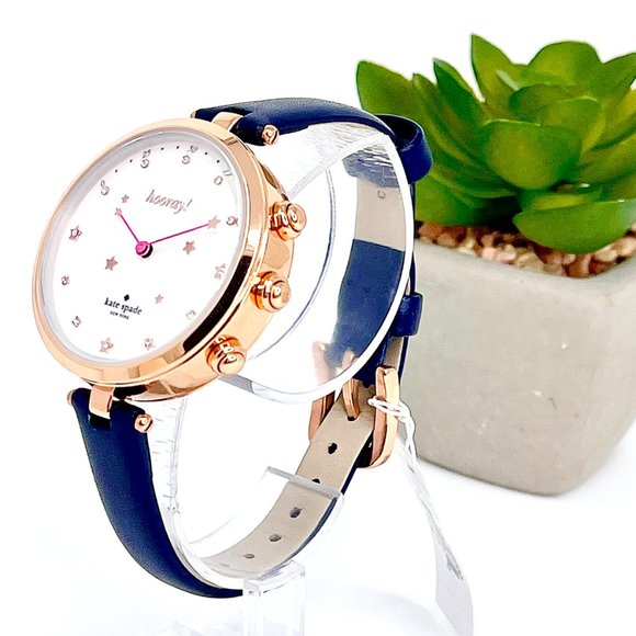 NWT KATE SPADE Holland Navy Hybrid Watch KST23202